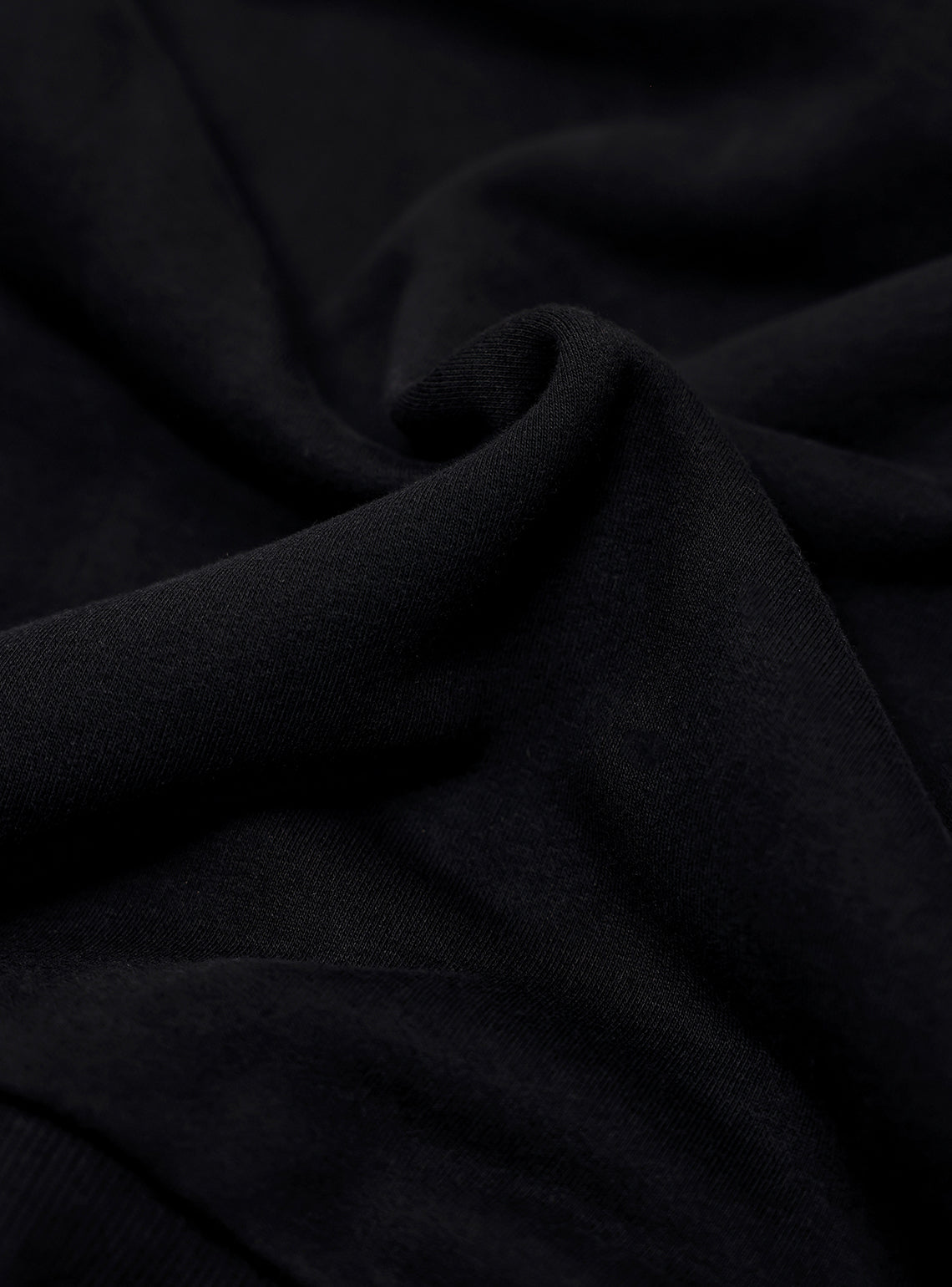 Vulcan Black Cotton Blend Hoodie