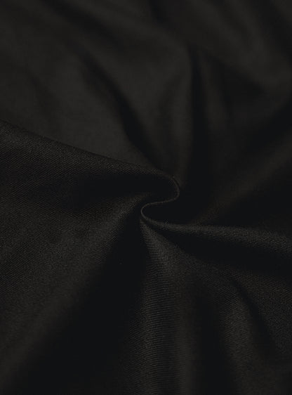 Galactic Black Cotton Twill Shirt