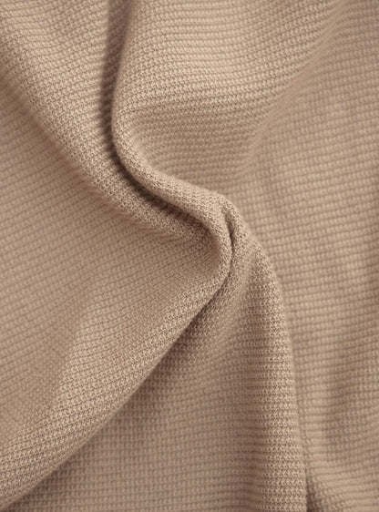 Almond Khaki Cotton Pullover