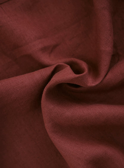 Coral Rust Linen Shirt