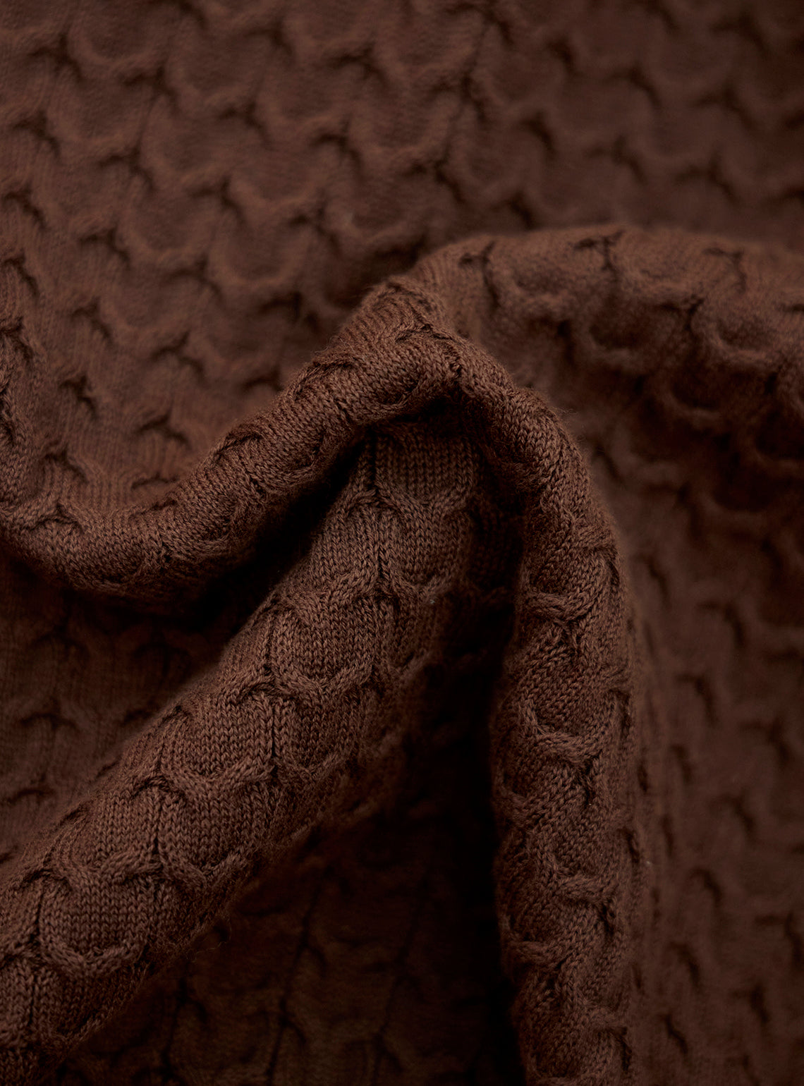 Neo Brown Cotton Wool Pullover