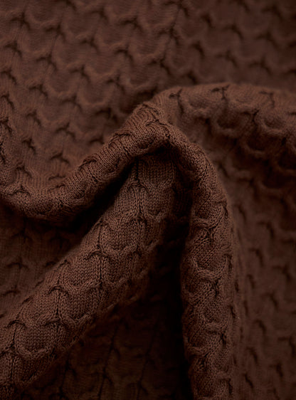 Neo Brown Cotton Wool Pullover