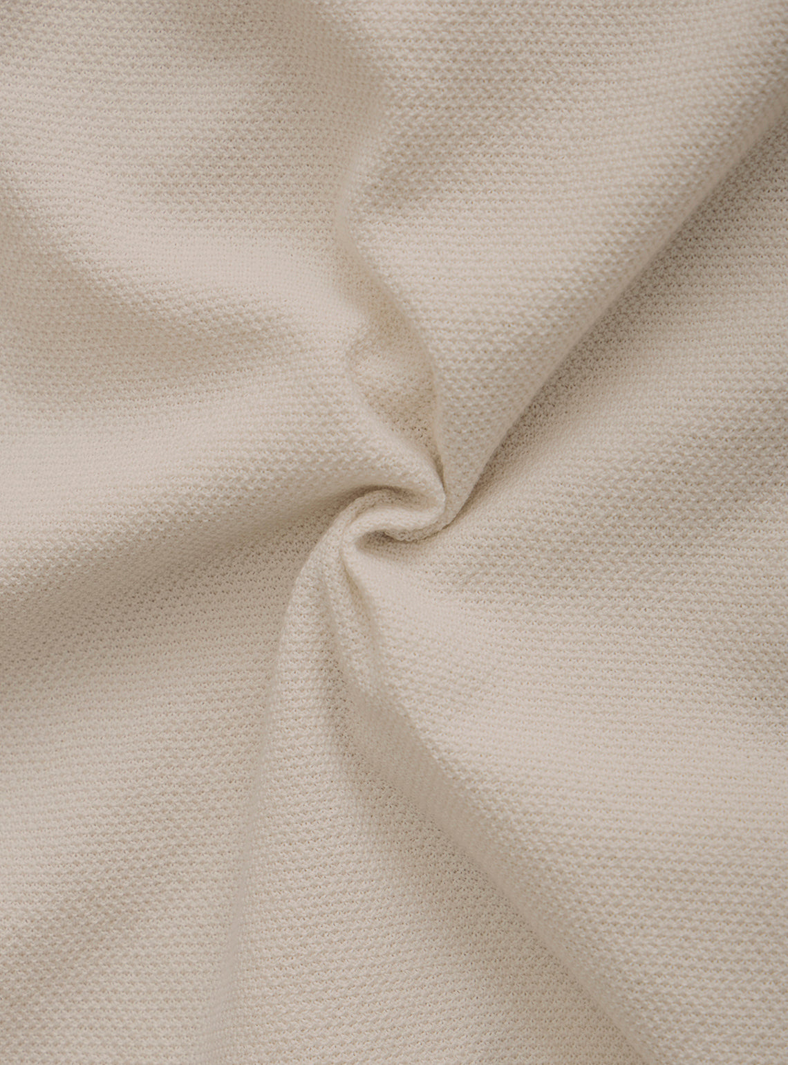 StTropez Off-White Cotton Knit Polo