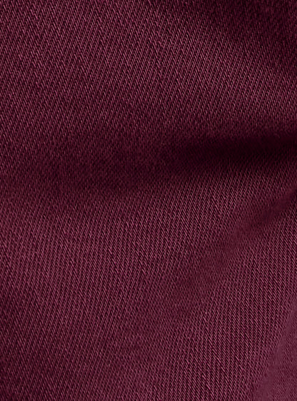 Camelot Burgundy Cotton Blend Jeans
