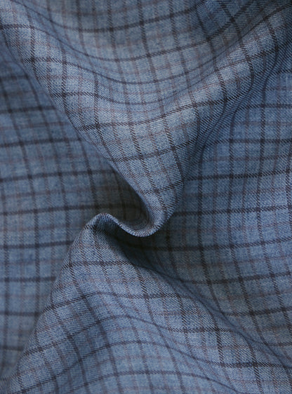 Raven Blue Check Linen Shirt