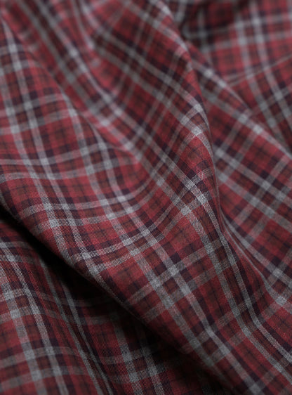 Cosmic Burgundy Cotton Melange Shirt