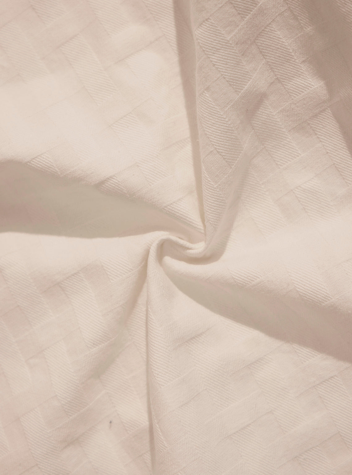 Tivat Off-White Cotton Dobby Shirt