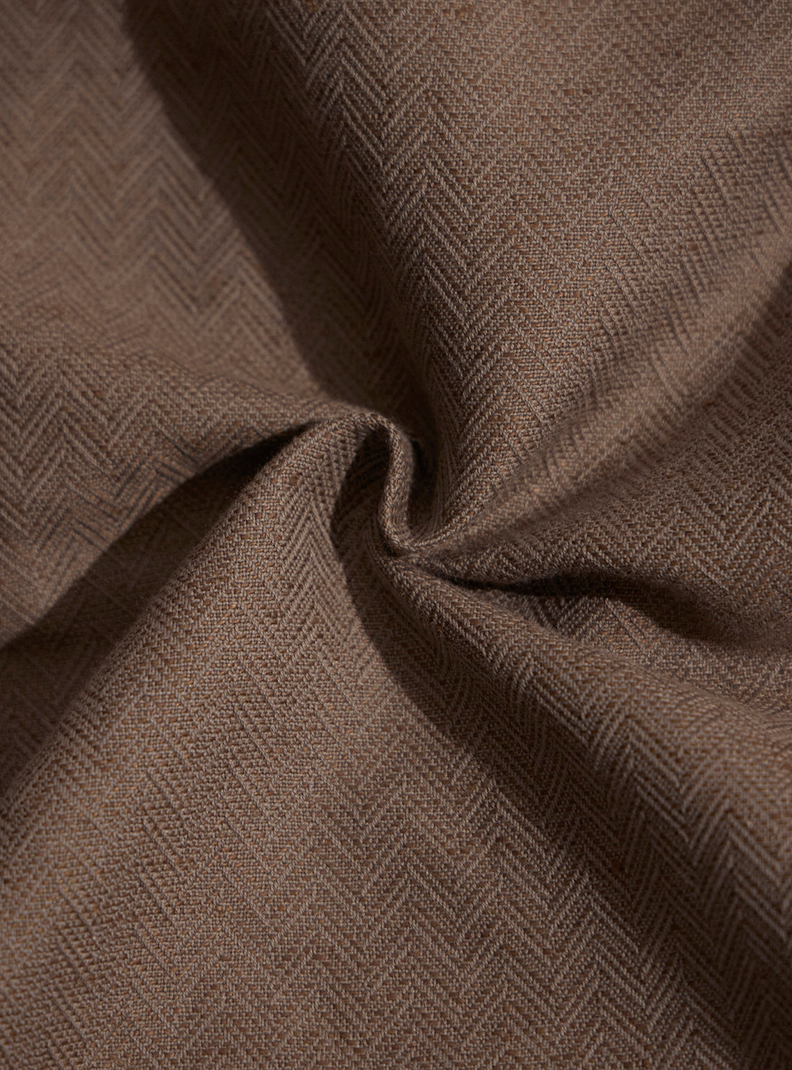 Malaga Brown Cotton Linen Trouser