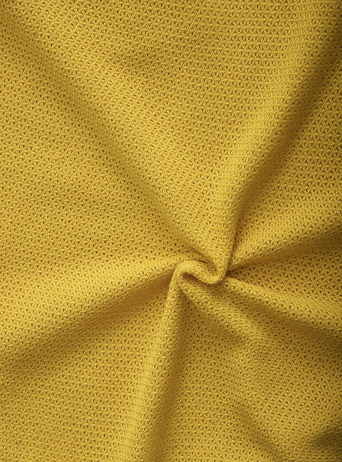 Corsica Yellow Cotton Knit Polo