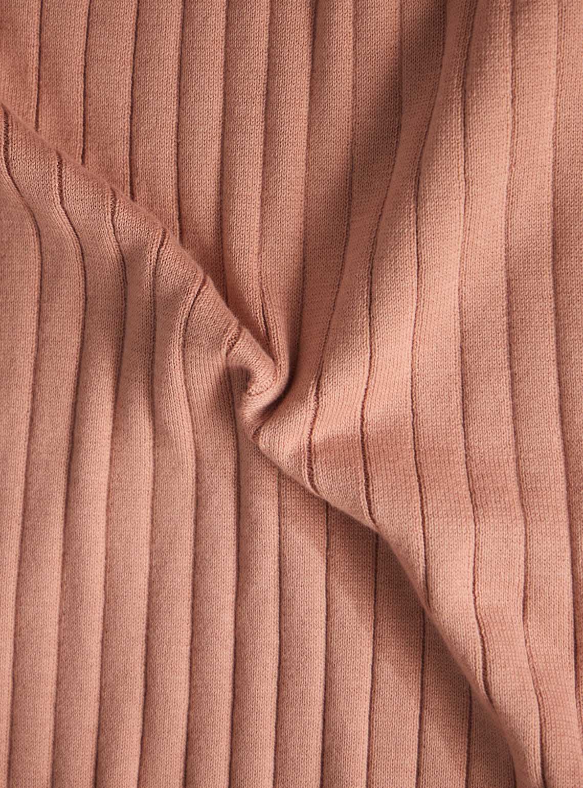 Manhatten Brown Cotton Rib Polo