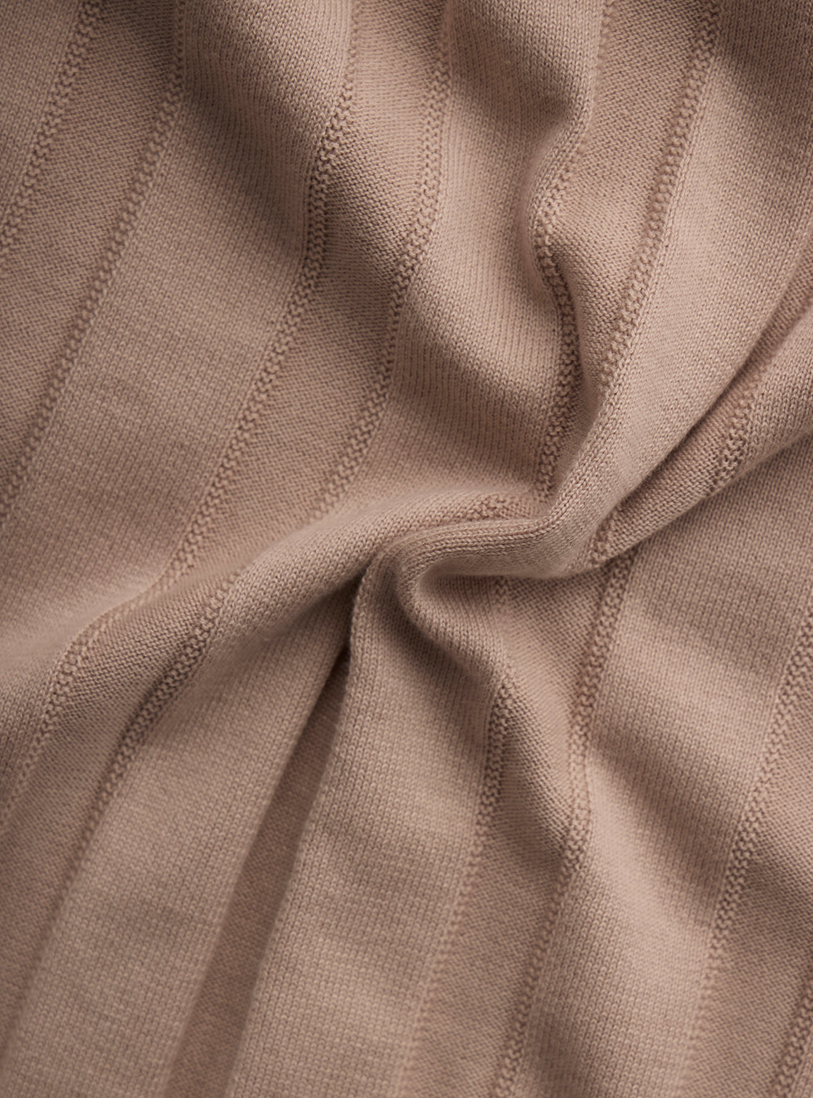 Almond Beige Cotton Knit Polo