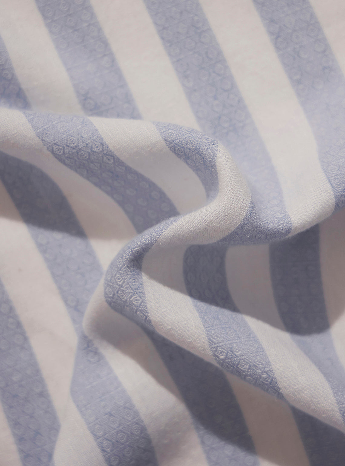Valletta Blue Cotton Linen Shirt