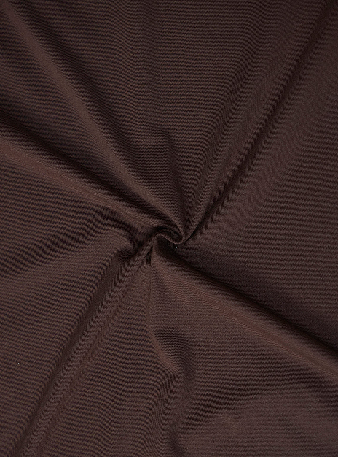 Walnut Brown Cotton Blend Crewneck
