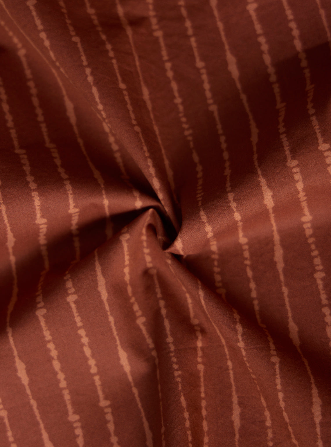 Boulevardier Rust Cotton Tencel Print Shirt