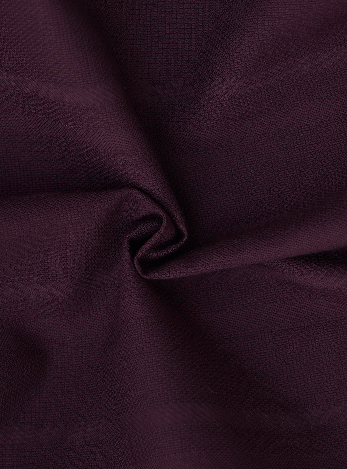 Berry Burgundy Cotton Dobby Shirt