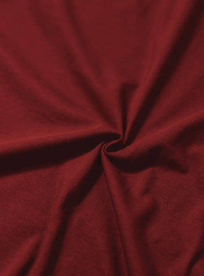 Sanguine Maroon Cotton Polo