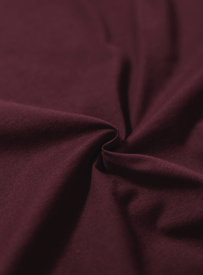 Wineberry Burgundy Cotton Crew