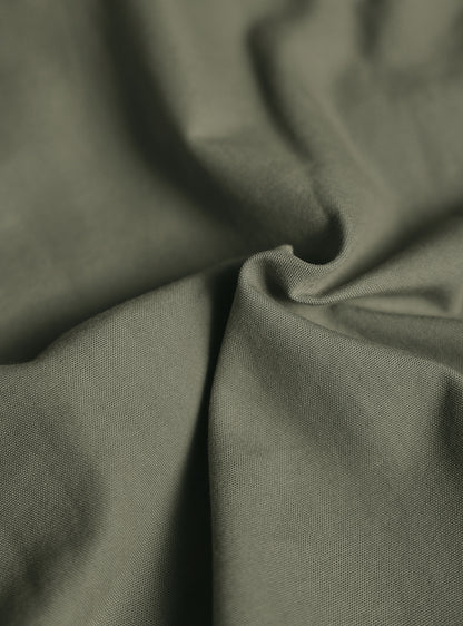 Lunar Olive Cotton Canvas Overshirt