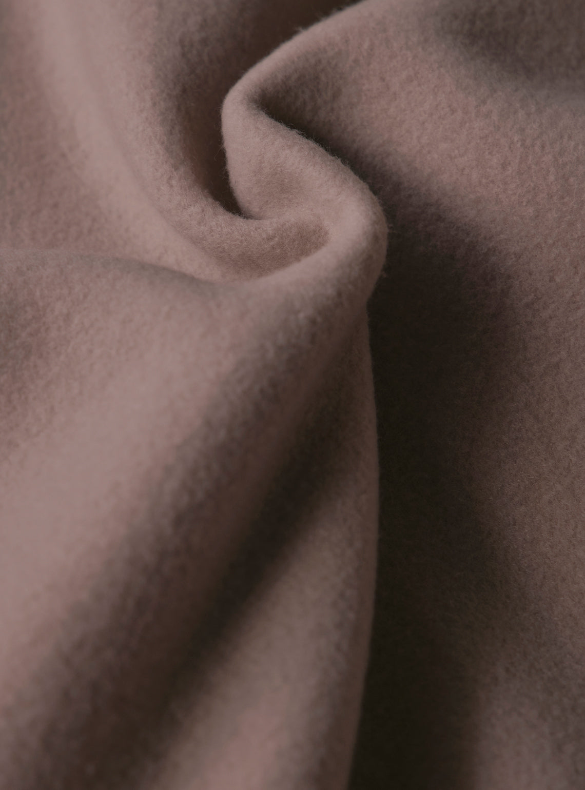 Umber Brown Poly Fleece Jacket