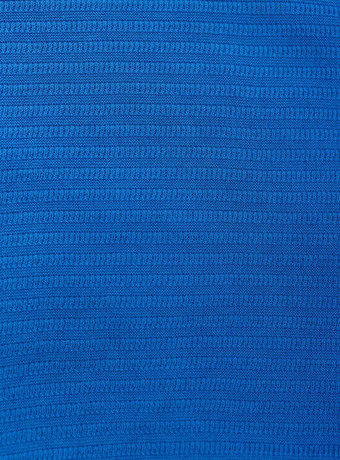 Ace Blue Textured Cotton Polo