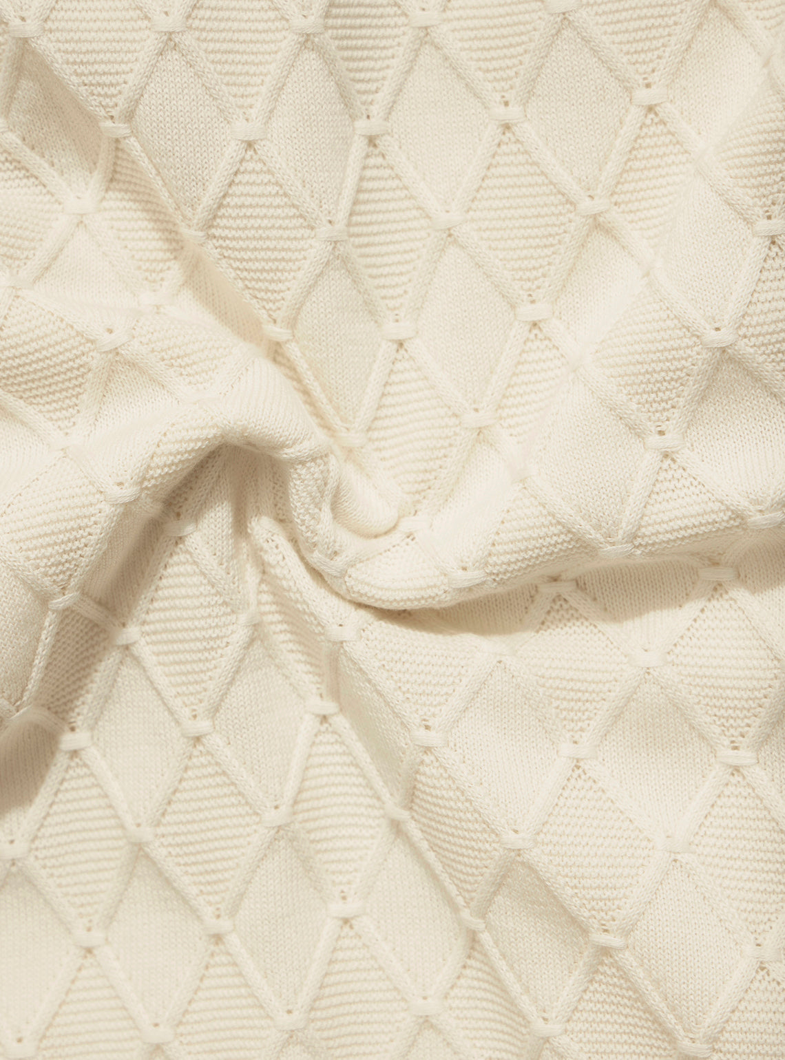 Dubrovnik White Cotton Knit Polo