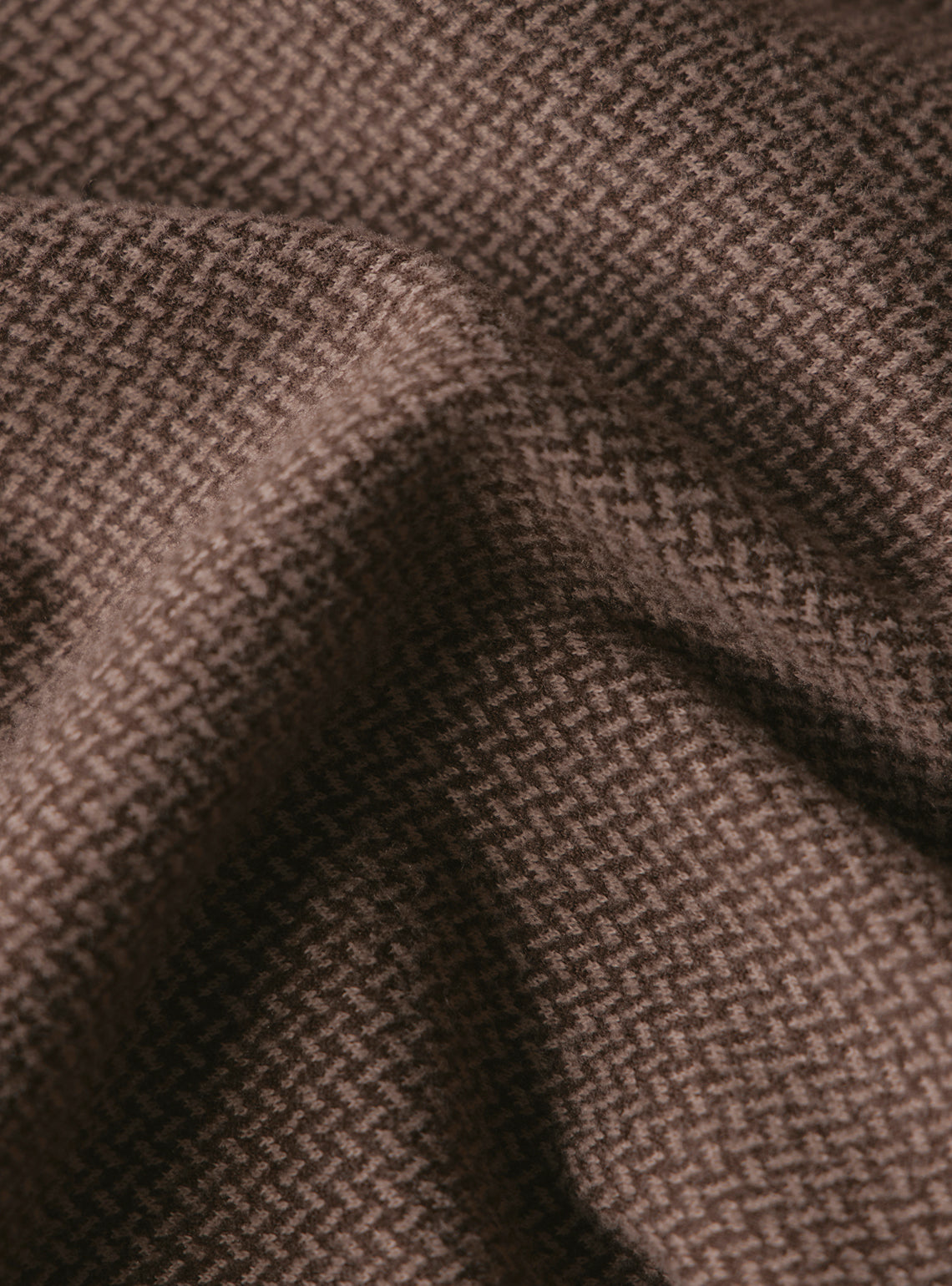 Burnt Brown Poly Stretch Overshirt