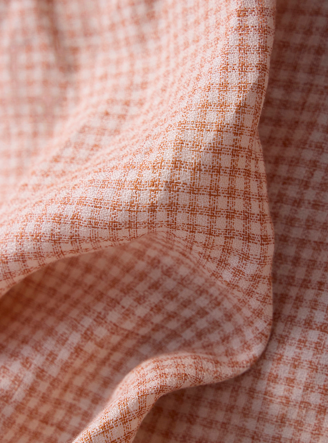 Dune Orange Linen Check Shirt
