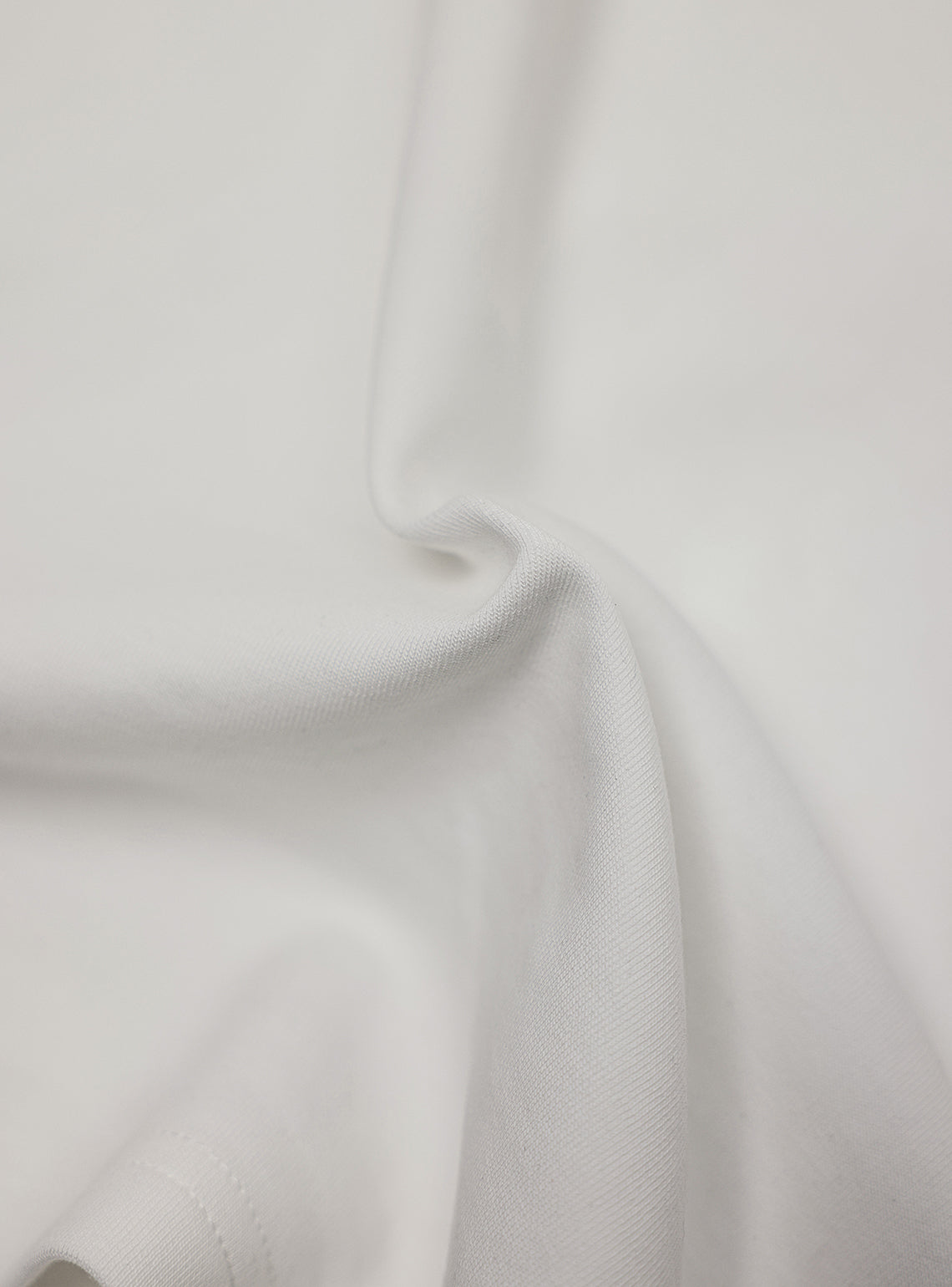 Alto White Cotton Blend Crew