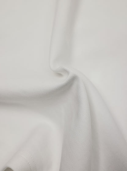 Alto White Cotton Blend Crew