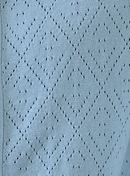 Sail Blue Cotton Pointelle Shirt