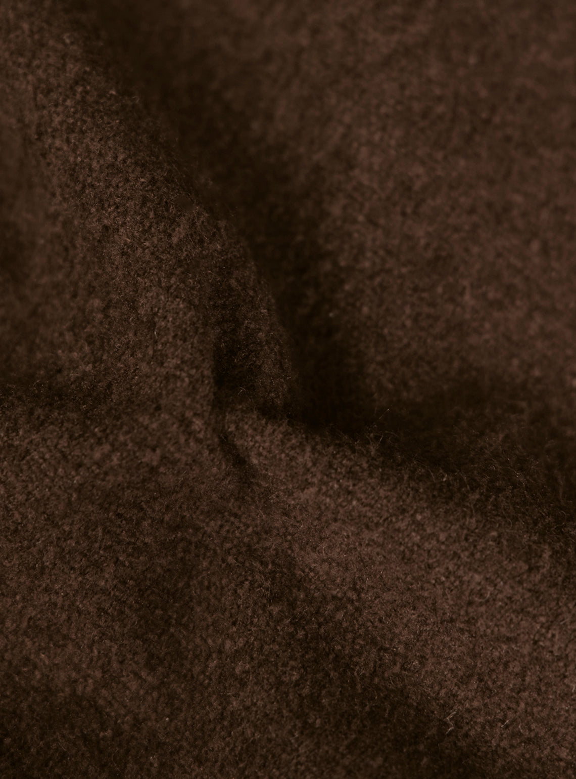 Woodland Brown Poly Blend Terry Overshirt