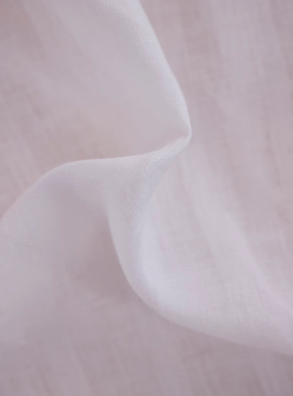 Martini White Linen Dobby Stripe Shirt