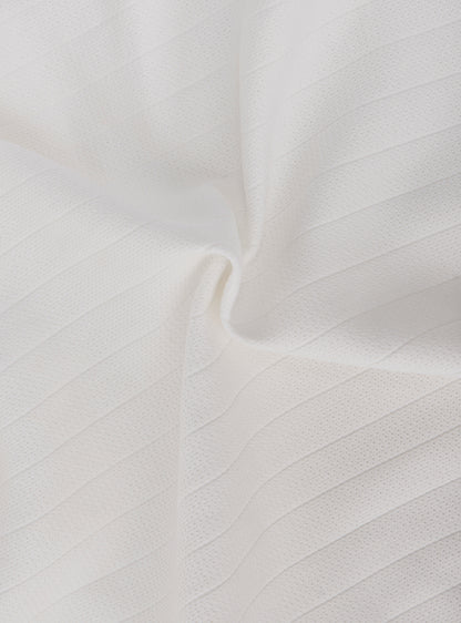 Porcelain White Cotton Polo