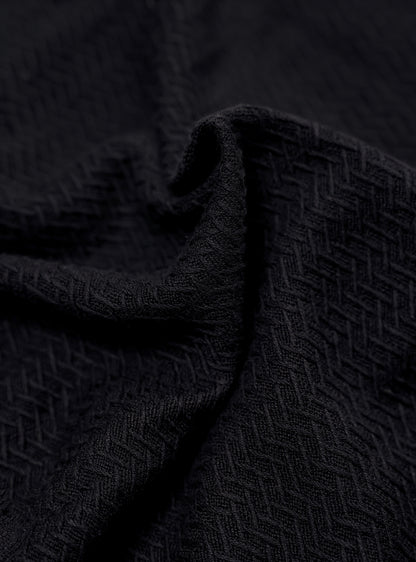 Vulcan Black Cotton Blend Pullover