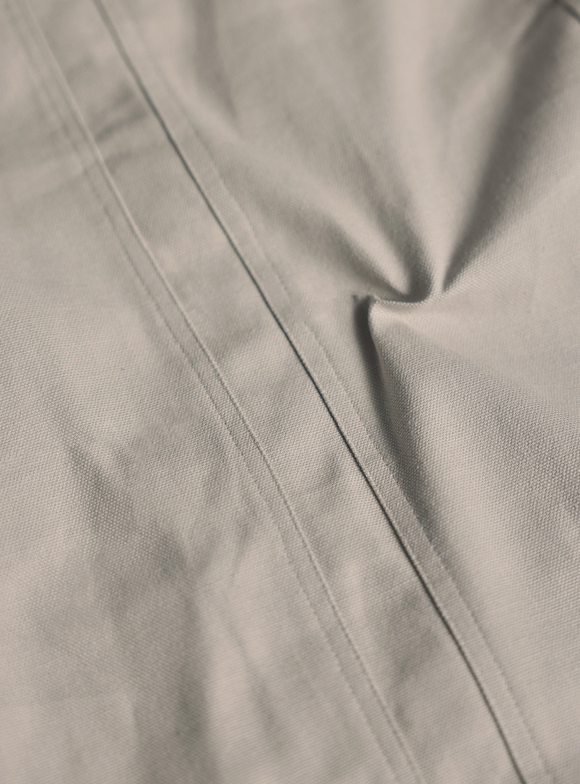 Ash Beige Cotton Canvas Trousers