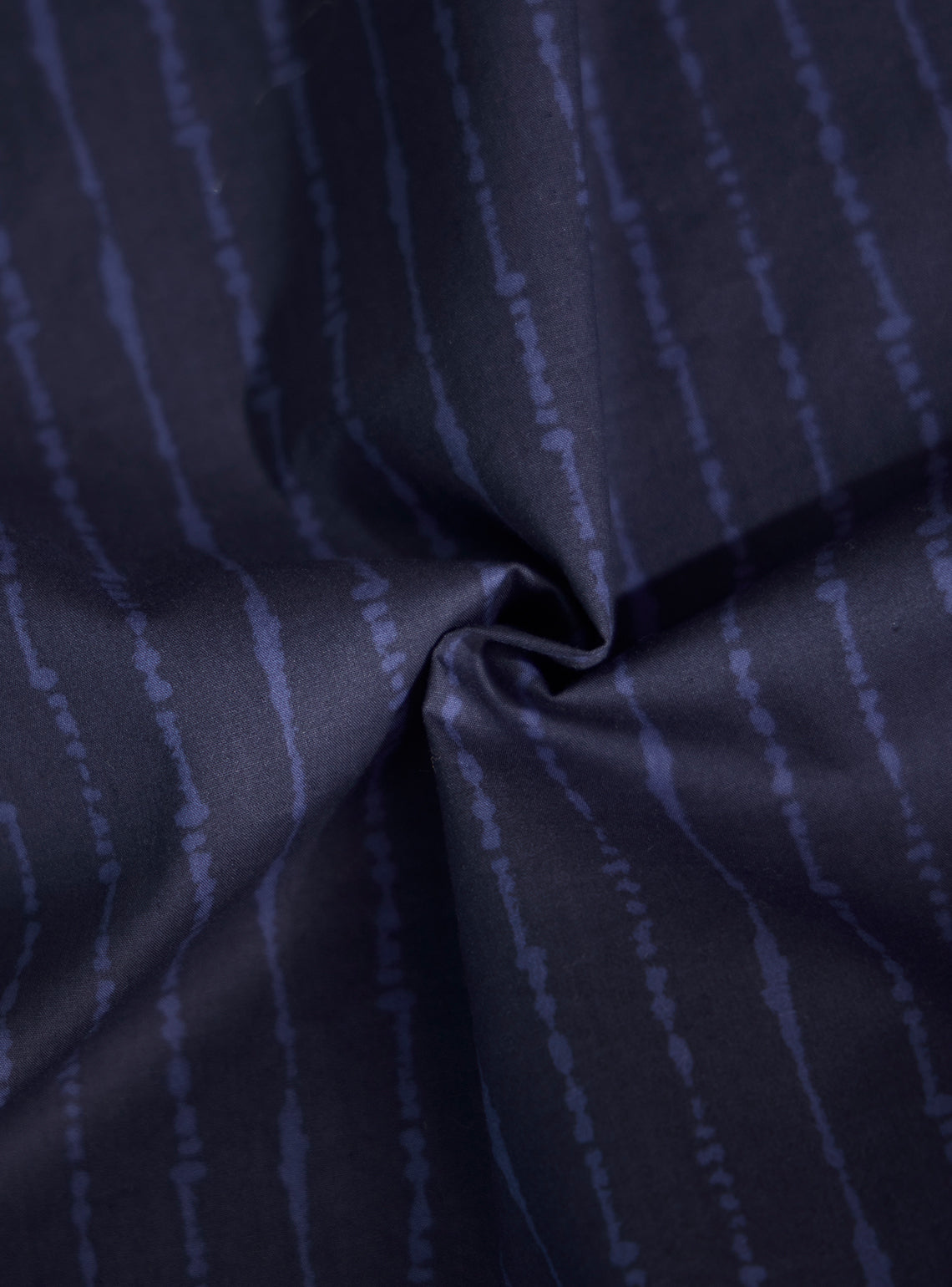 Stormy Blue Cotton Tencel Print Shirt