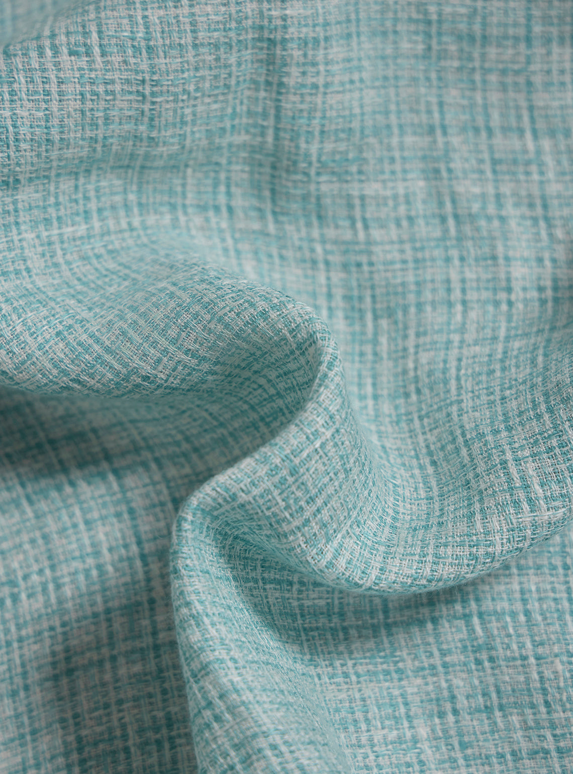 Lagoon Teal Linen Structure Shirt