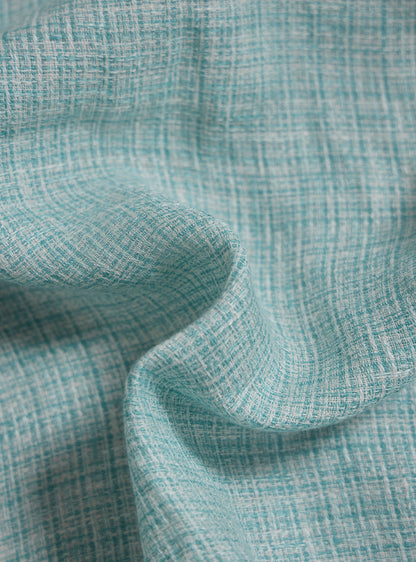 Lagoon Teal Linen Structure Shirt