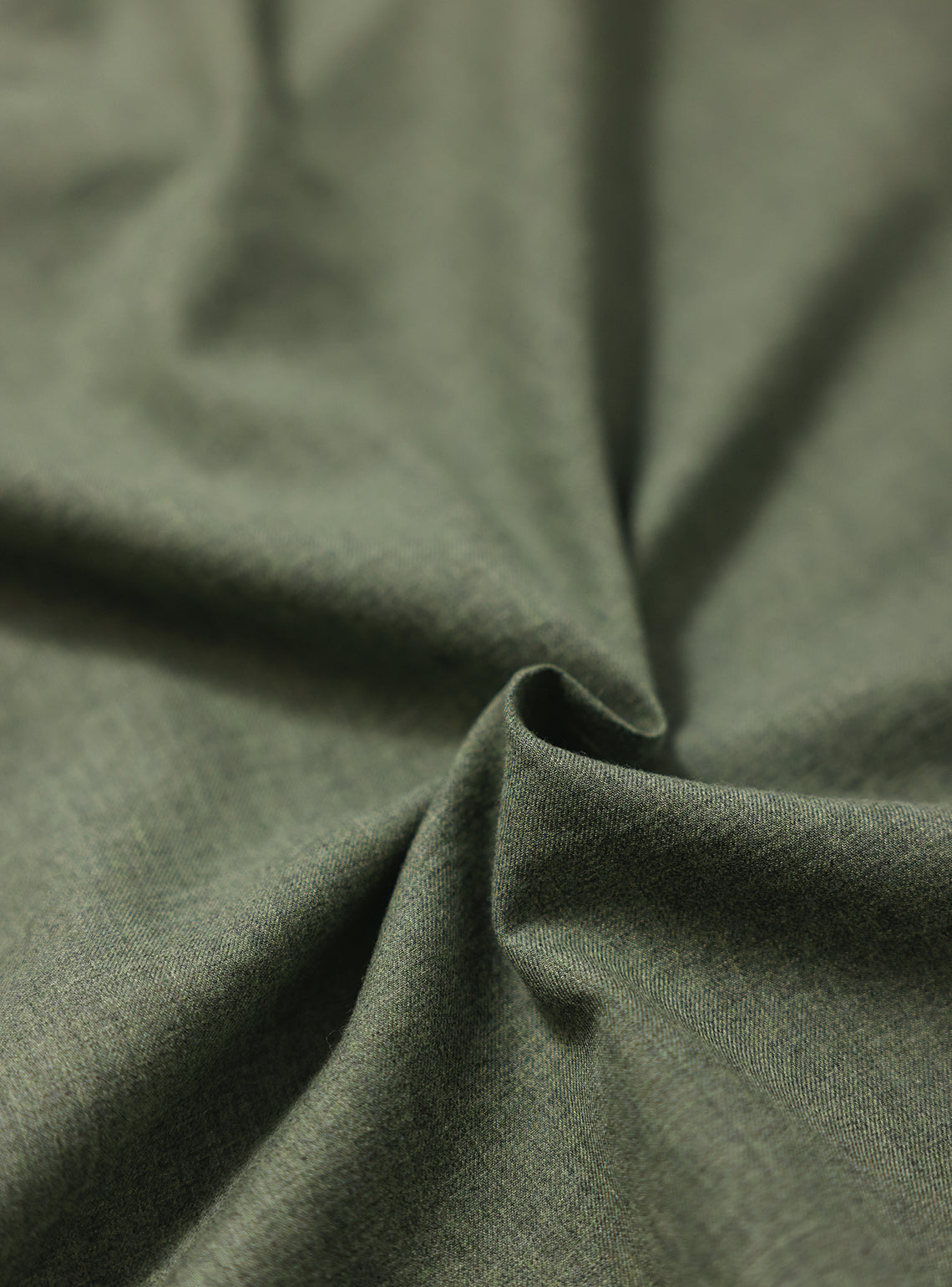 Flint Green Cotton Melange Shirt