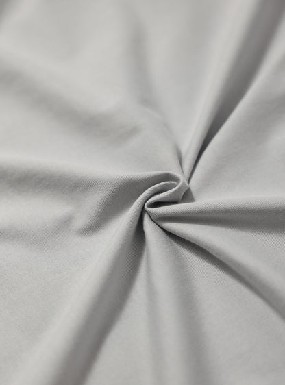 Silver Grey Cotton Crew