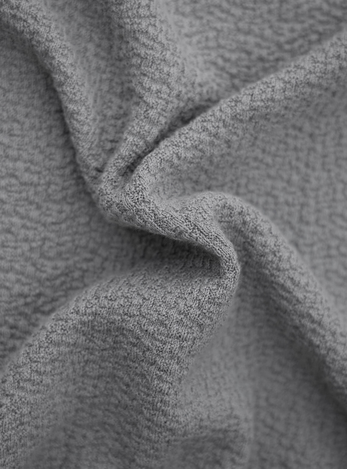 Flair Grey Cotton Crewneck