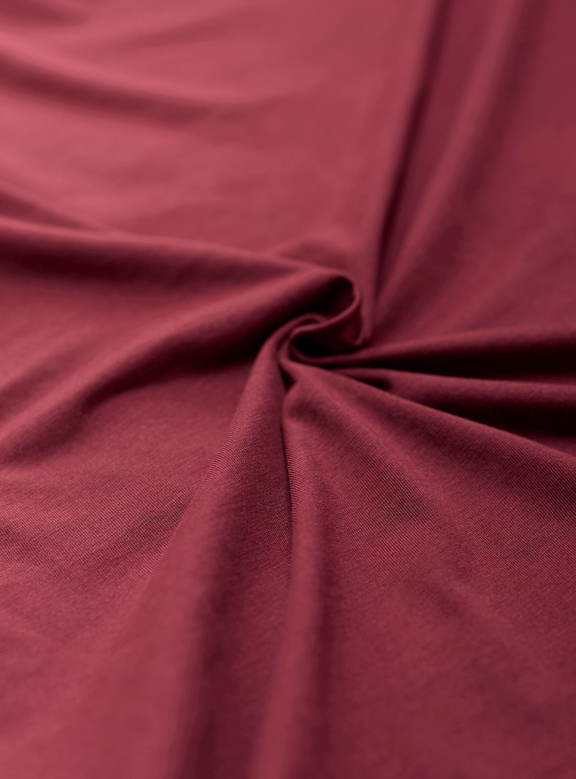 Nightcap Burgundy Cotton Blend Crewneck