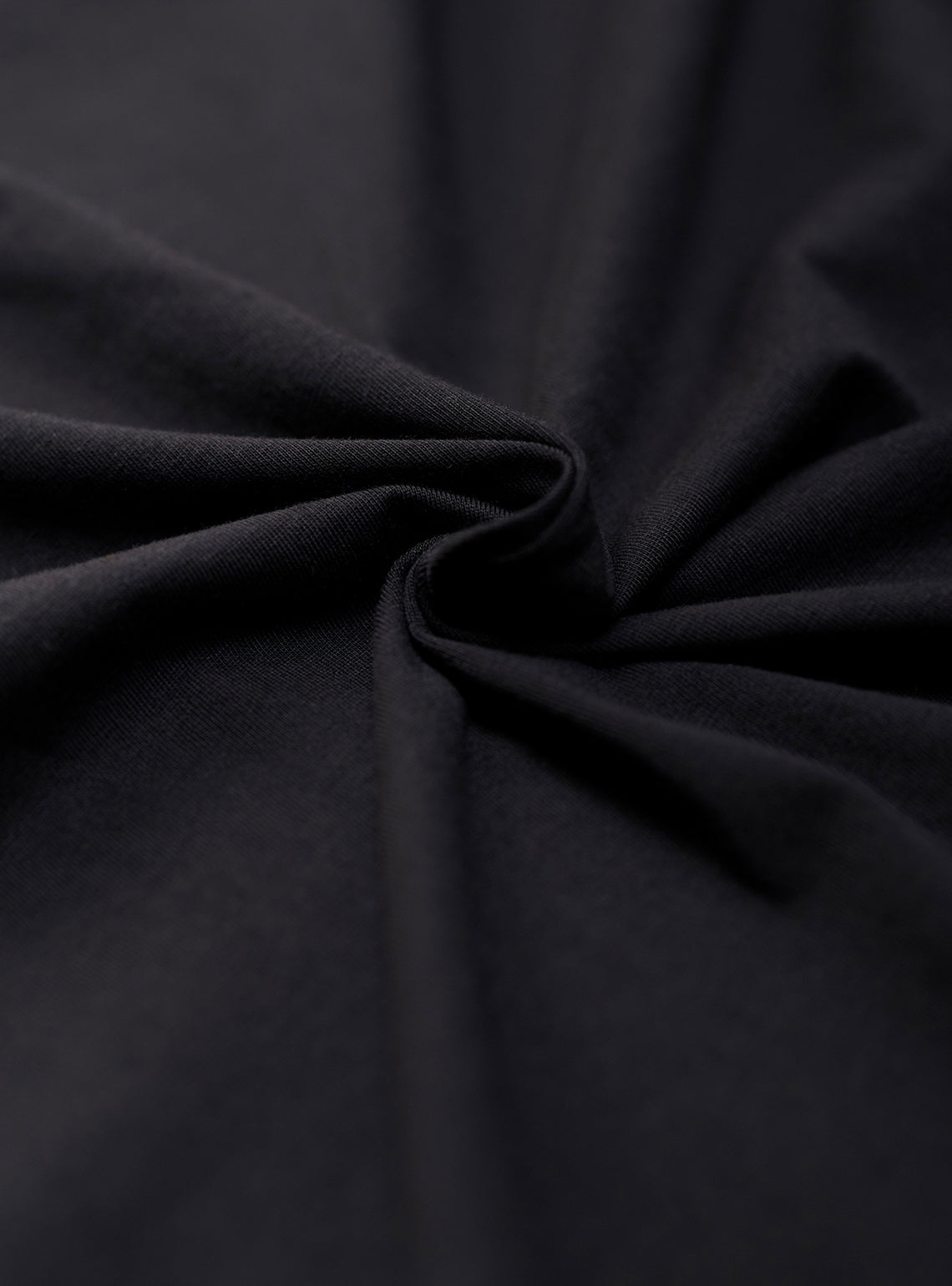 Checkmate Black Cotton Blend Crewneck