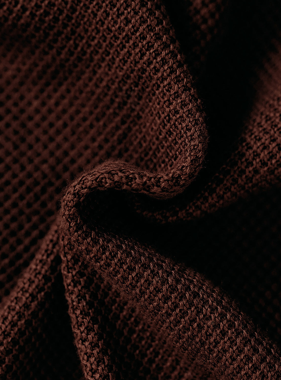 Siena Rust Moss Knit Cotton Pullover