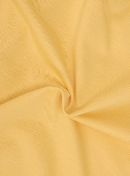 Amber Yellow Cotton Jersey Polo
