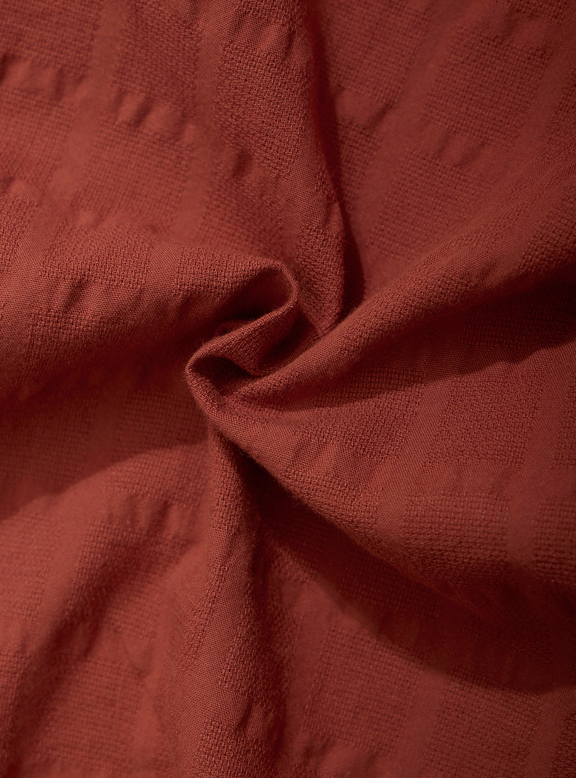 Cadaques Rust Cotton Check Shirt