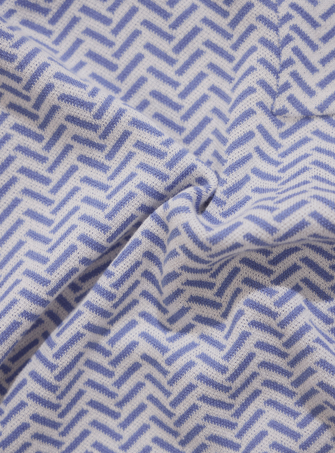 Antalya Blue Cotton Knit Polo