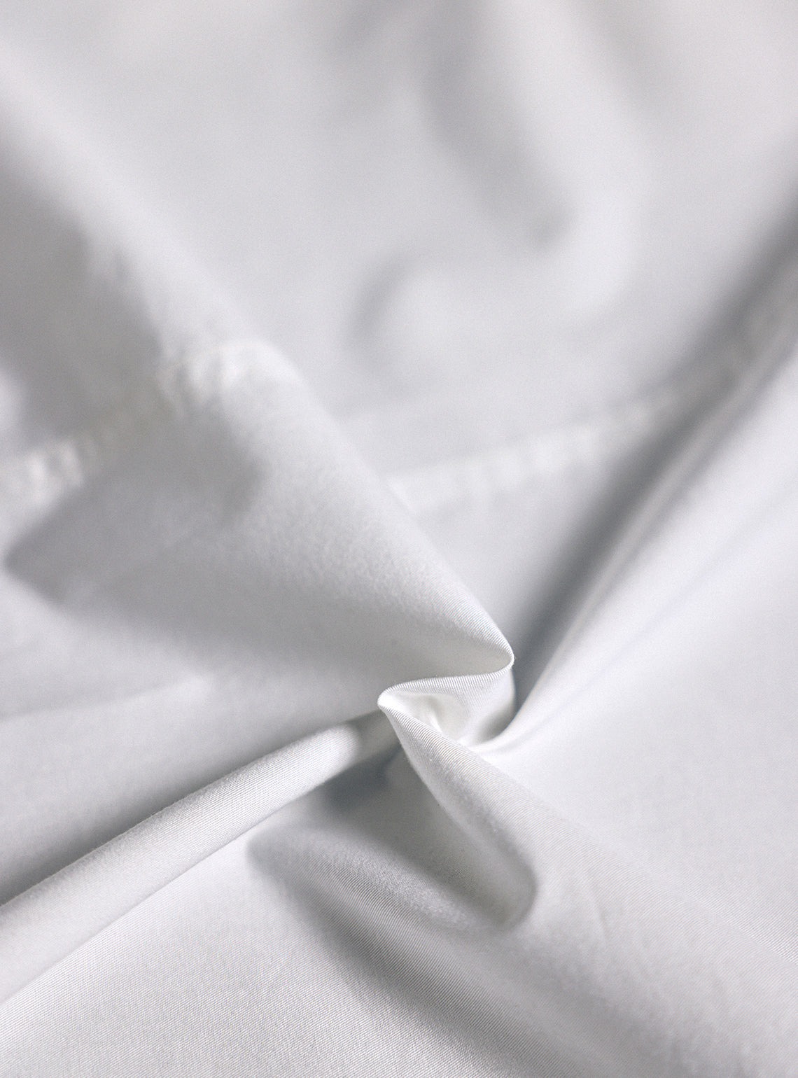 Moon White Cotton Twill Shirt