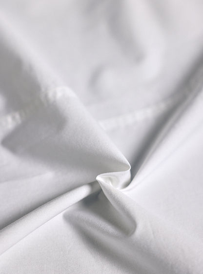 Moon White Cotton Twill Shirt