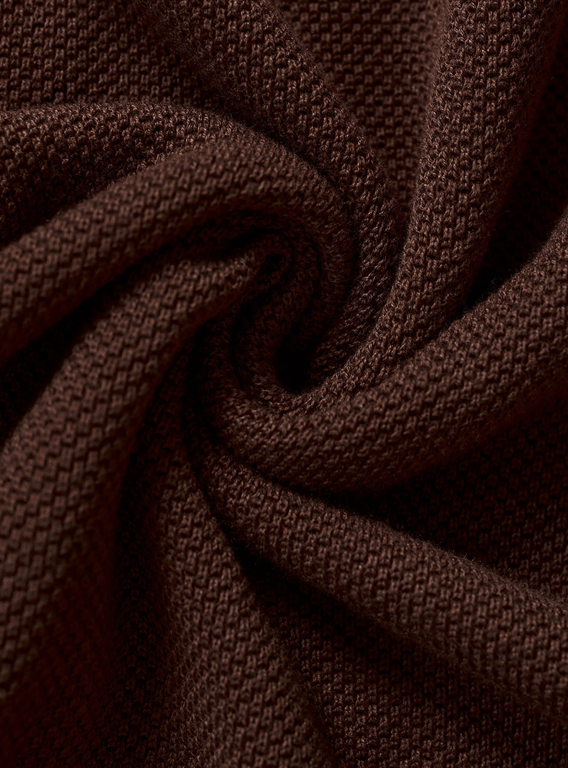 Deep Maroon Honeycomb Cotton Pullover